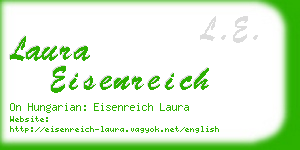 laura eisenreich business card